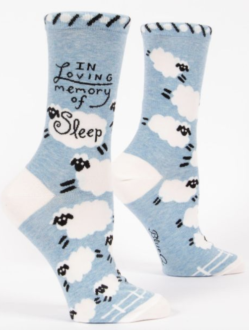 Blue Q In Loving Memory Of Sleep Women Socks
